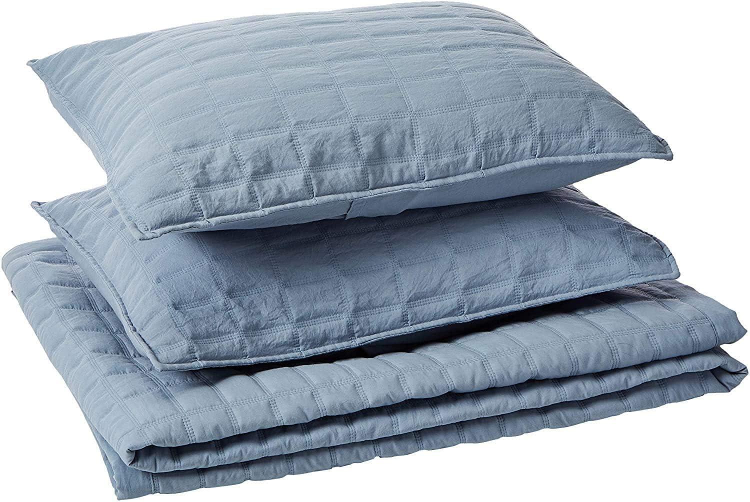 Kasentex Stonewashed Reversible Quilt Set