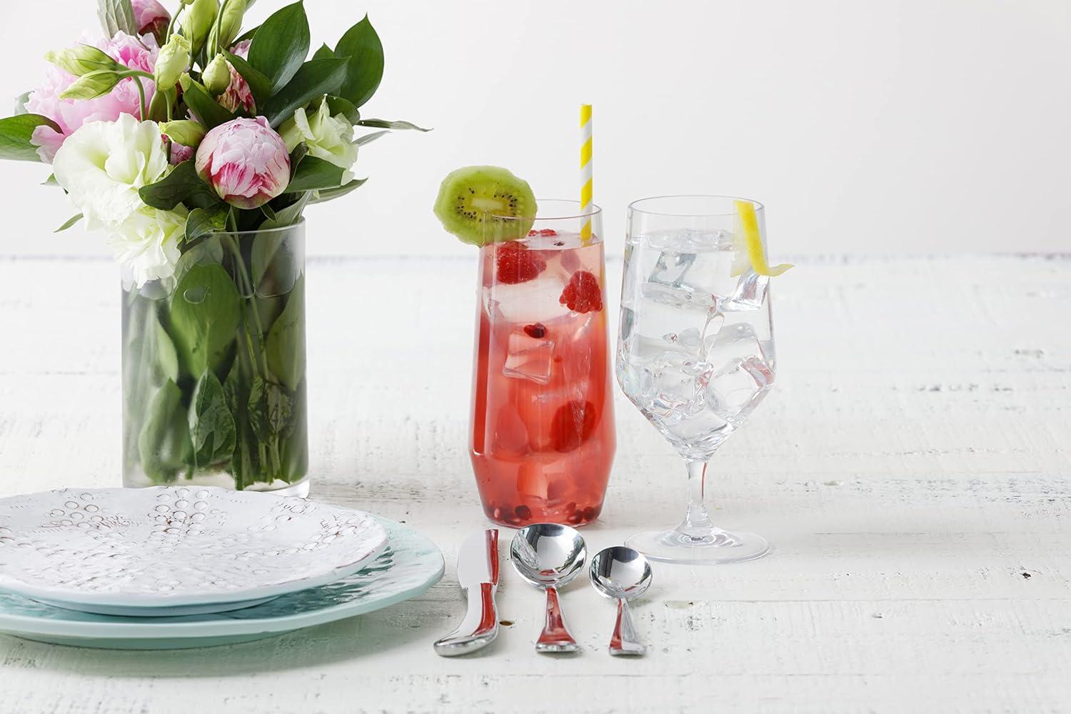 Fortessa Sole Outdoor Shatter Resistant BPA Free Premium Copolyester Plastic Drinkware 6 Pack, Terra Cotta Orange, Stemless Wine Glass (Set of 6)