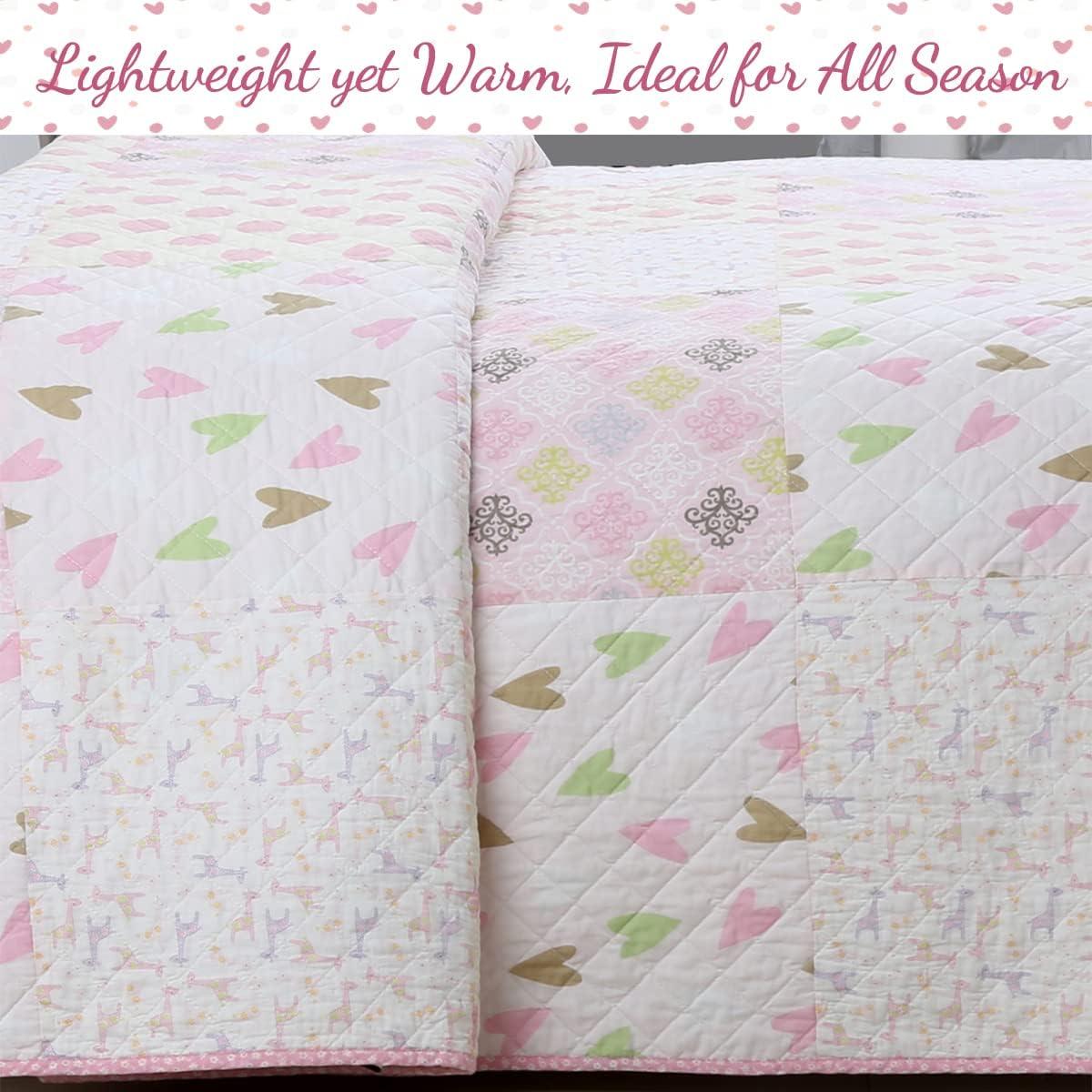 Cozy Line Home Fashion BB2022-073 Cotton Geometric Shapes Quilt Set