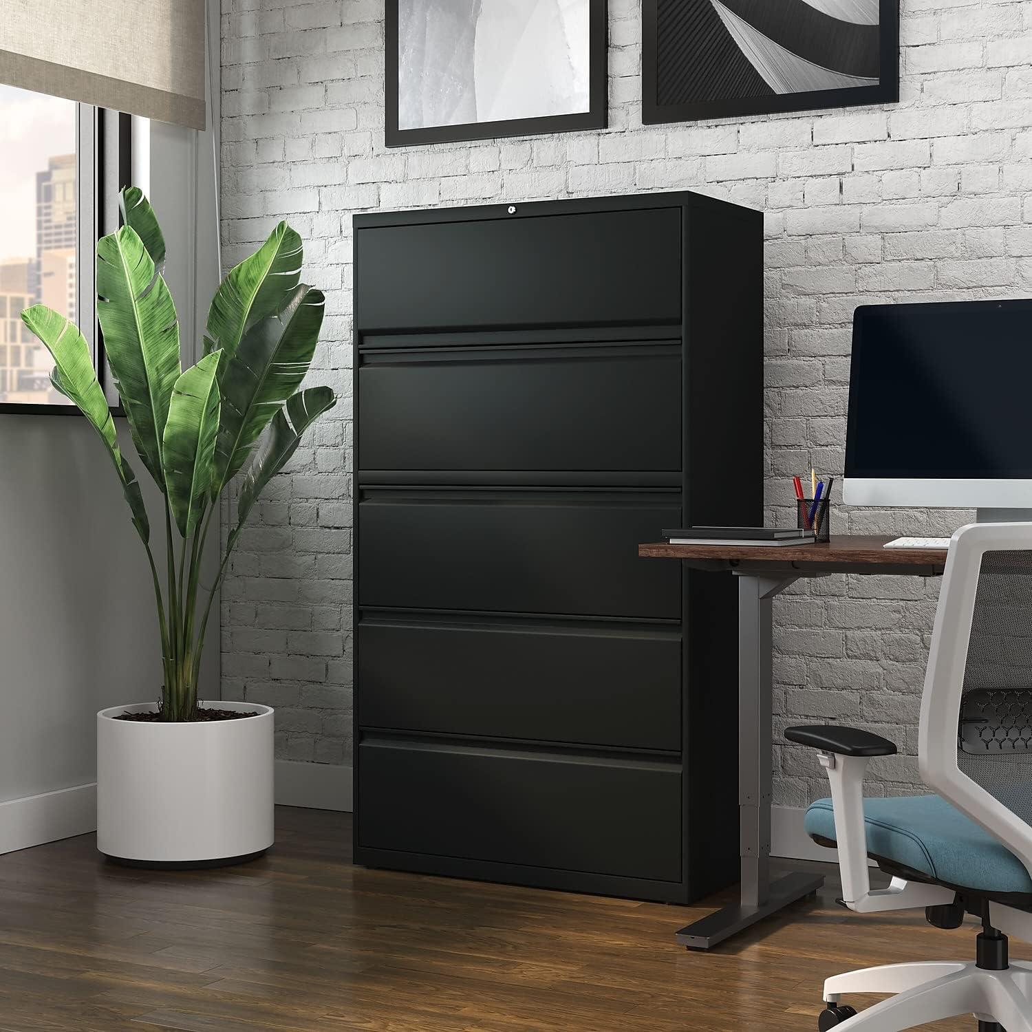 Inbox Zero Pabel 36'' Wide 5 -Drawer Steel File Cabinet