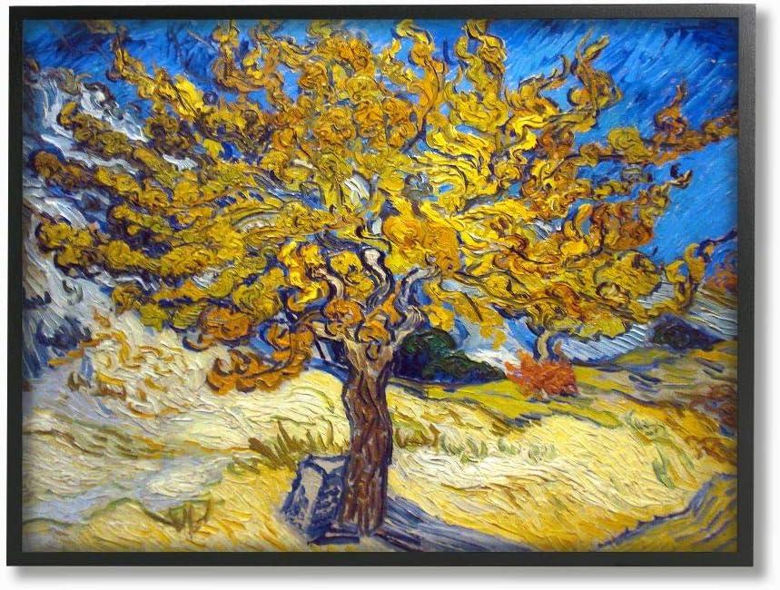 Stupell Industries " Golden Tree Blue Yellow Van Gogh Classical " by Vincent Van Gogh