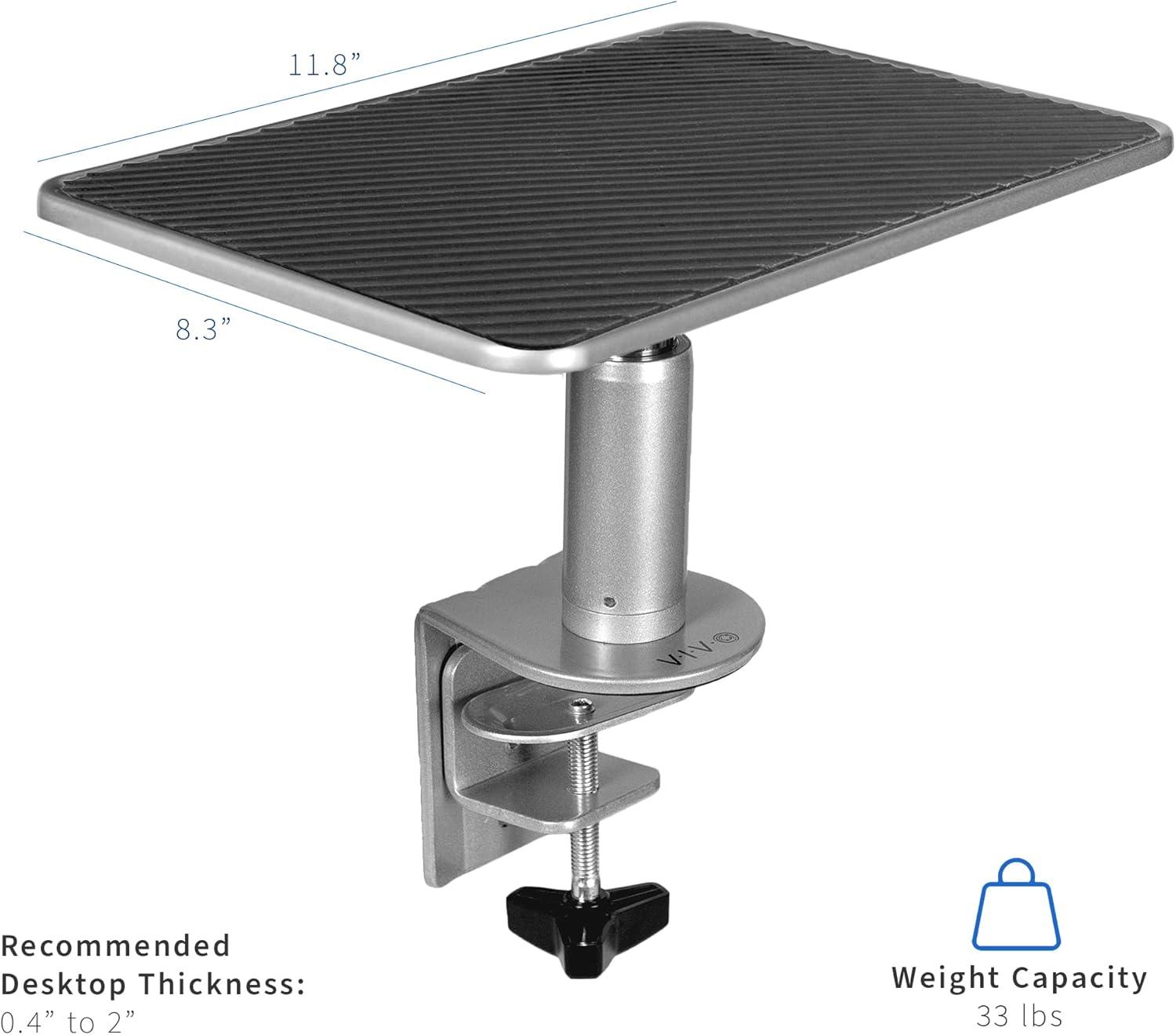 Universal Clamp-on Ergonomic Computer Monitor and Laptop Riser Desk Stand