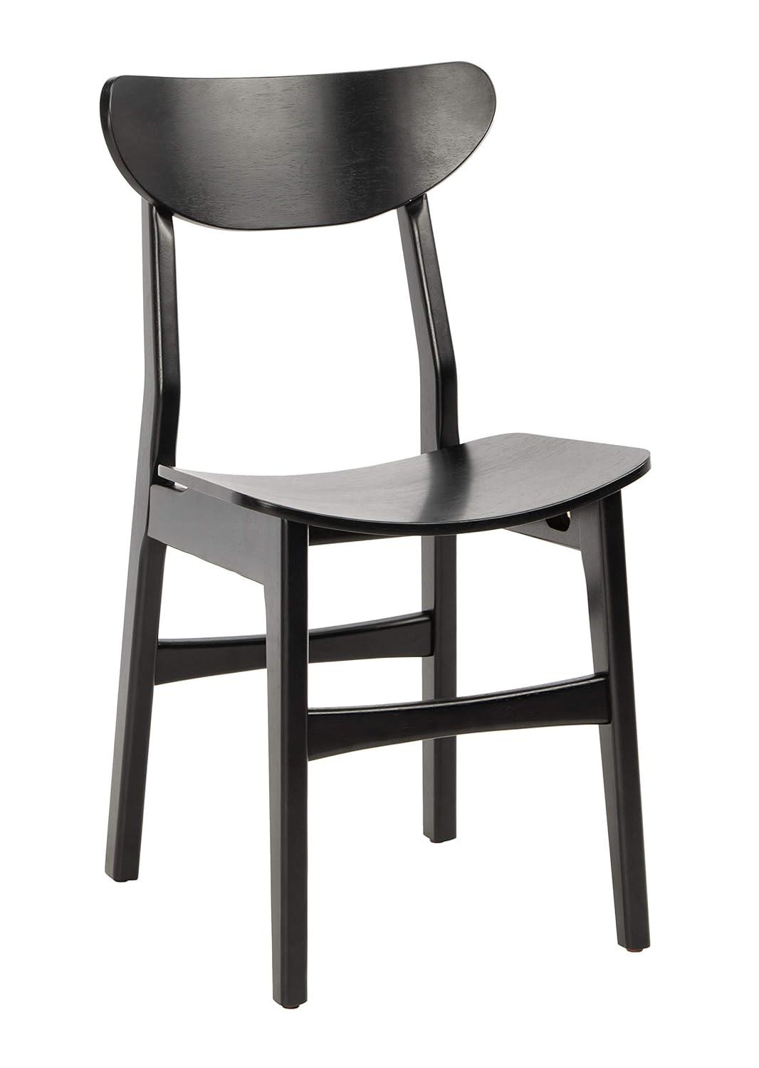 Lucca Retro Dining Chair (Set of 2) - DCH1001 - Black - Safavieh