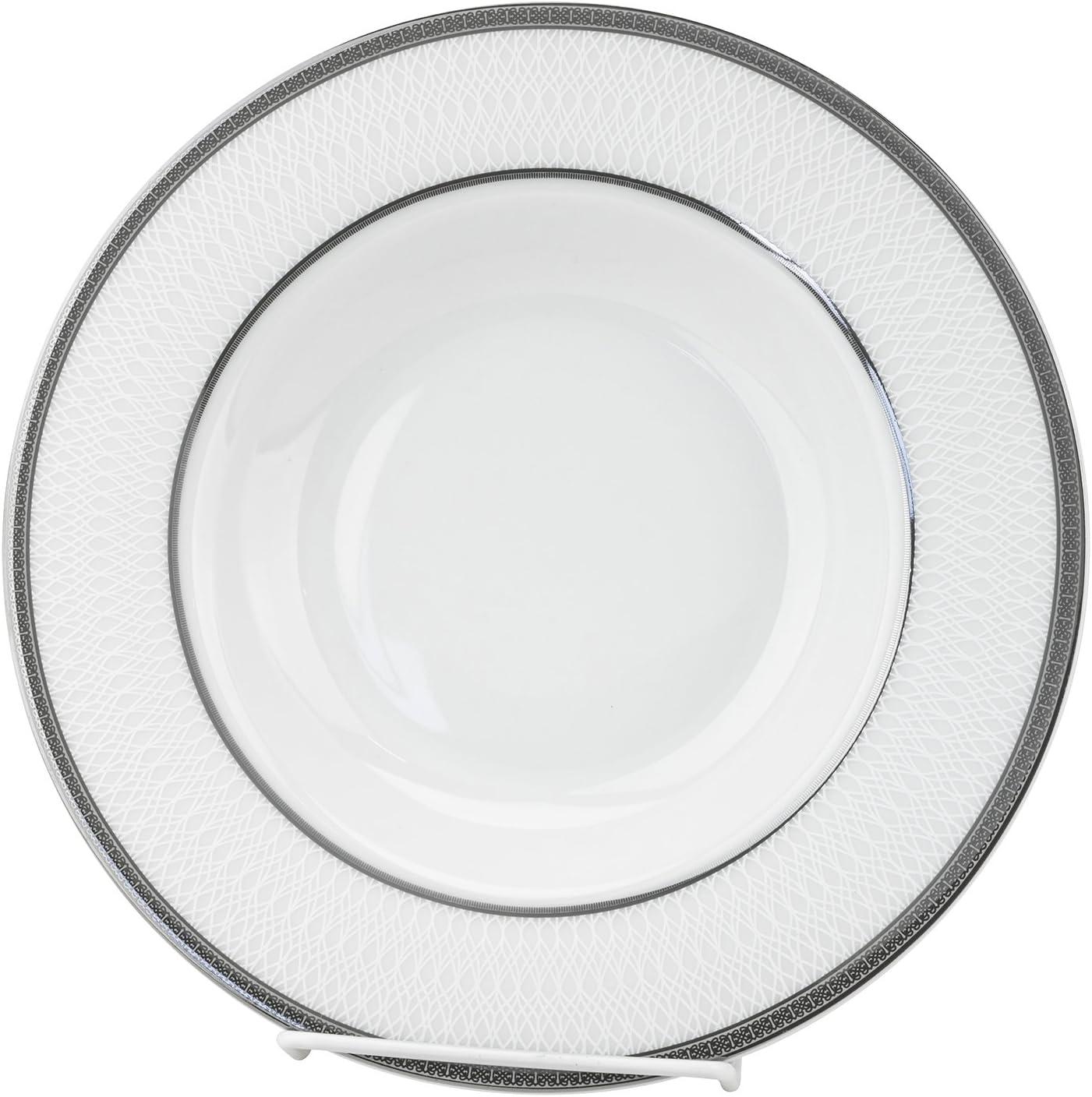 Lorren Home Trends 24 Piece Porcelain China Dinnerware Set - Service for 4