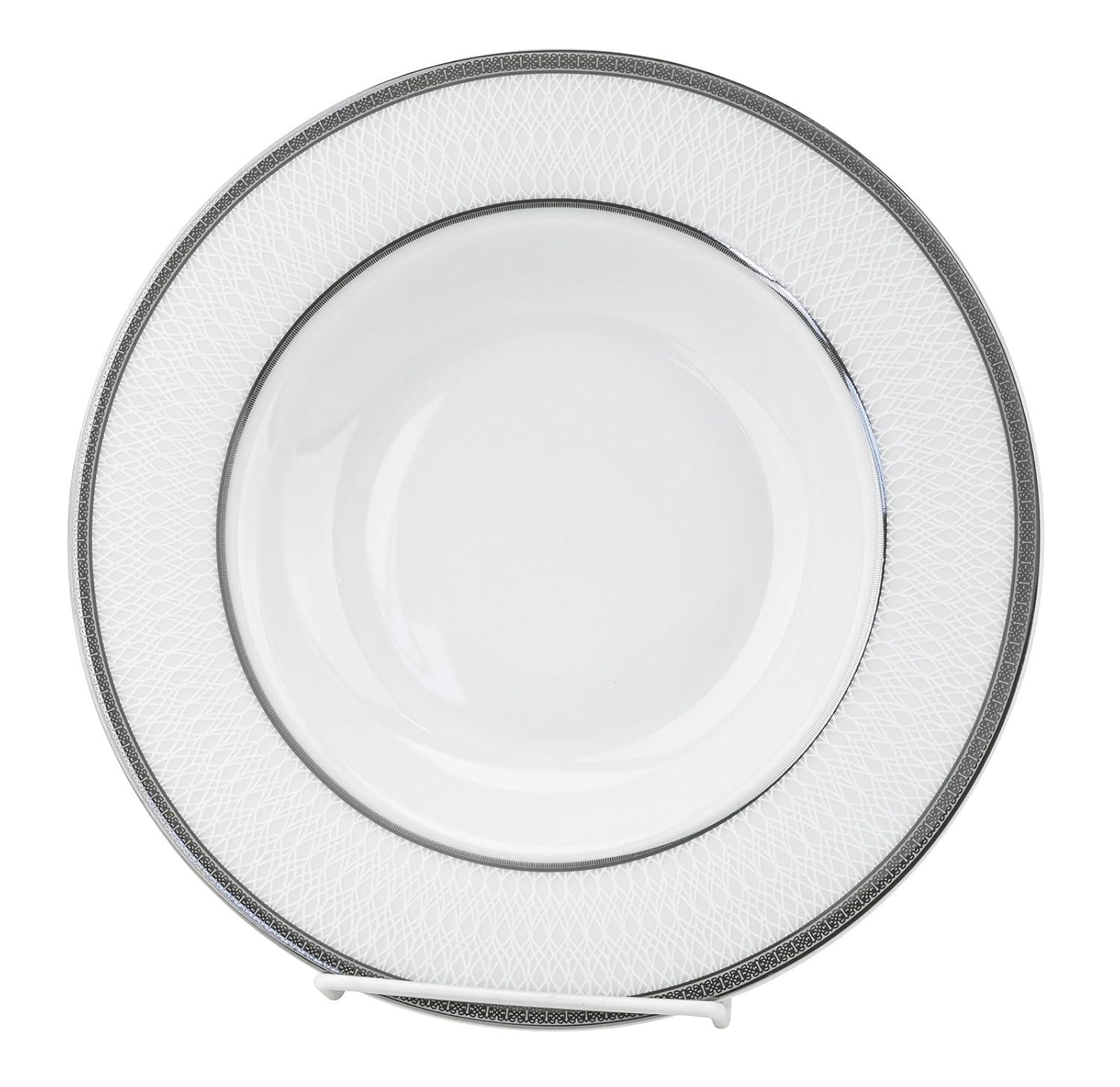 Lorren Home Trends 24 Piece Porcelain China Dinnerware Set - Service for 4