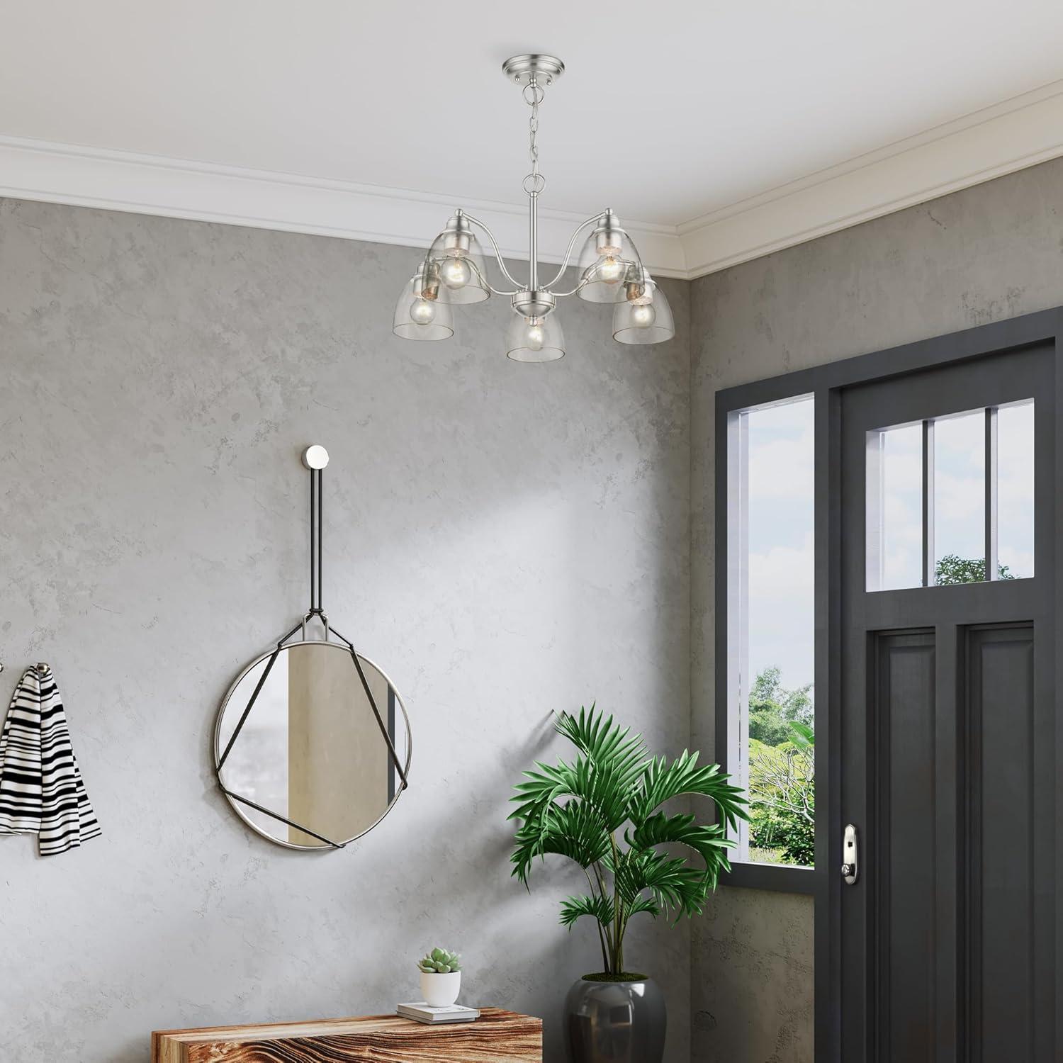 Livex Lighting Montgomery 5 - Light Chandelier in  Brushed Nickel