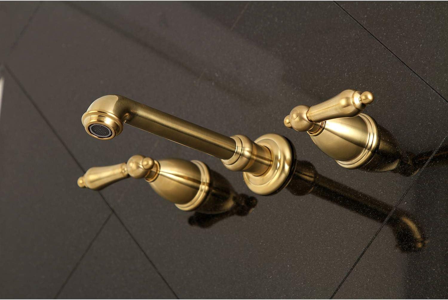 Kingston Brass English Country Two-Handle 3-Hole Wall Mount Roman Tub Faucet