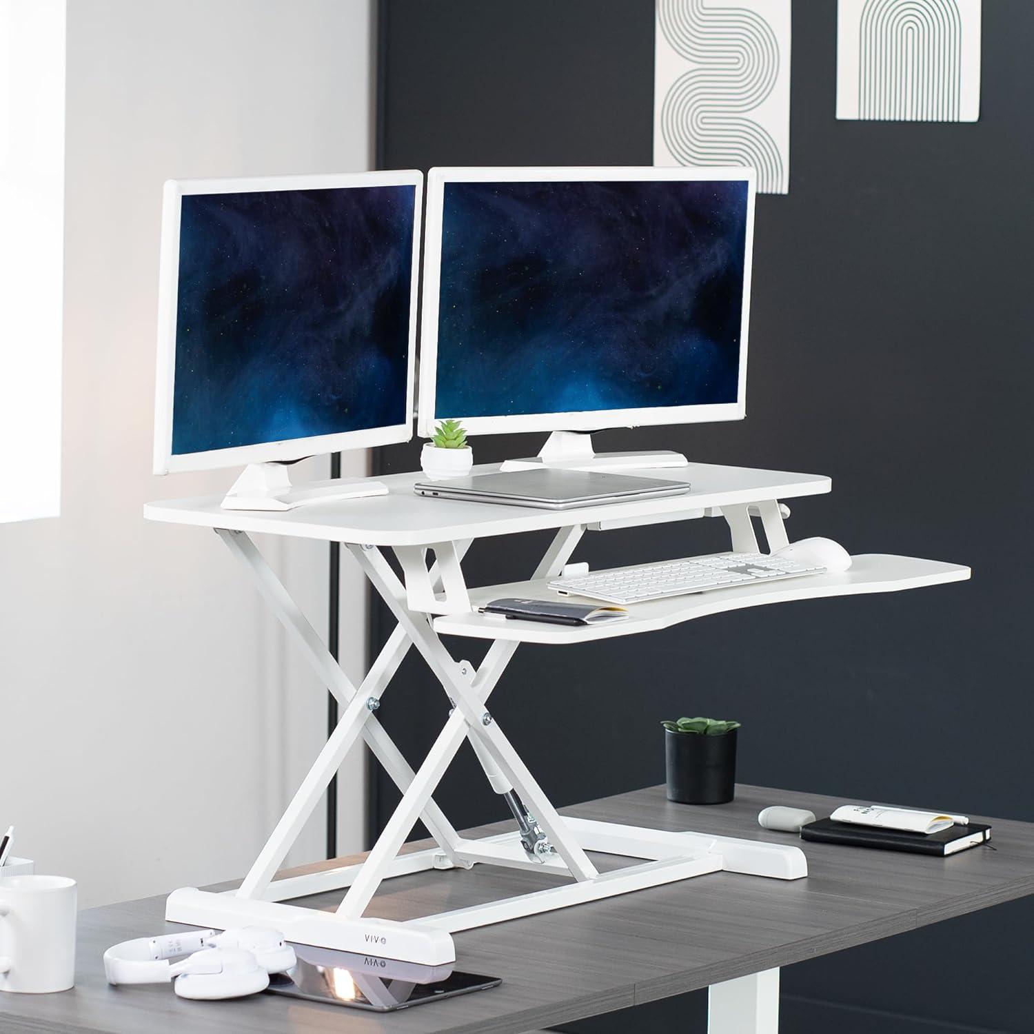 VIVO Height Adjustable Standing Desk Converter (DESK-V000K Series)