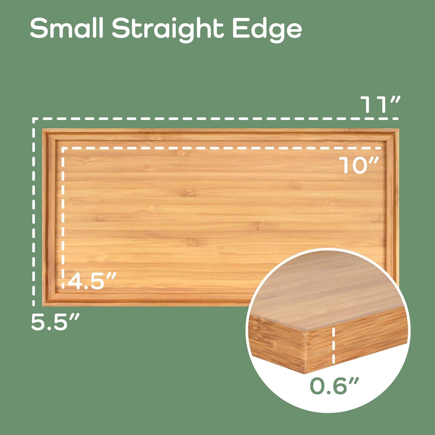 Organic Bamboo Polished Tea and Coffee Serving Tray