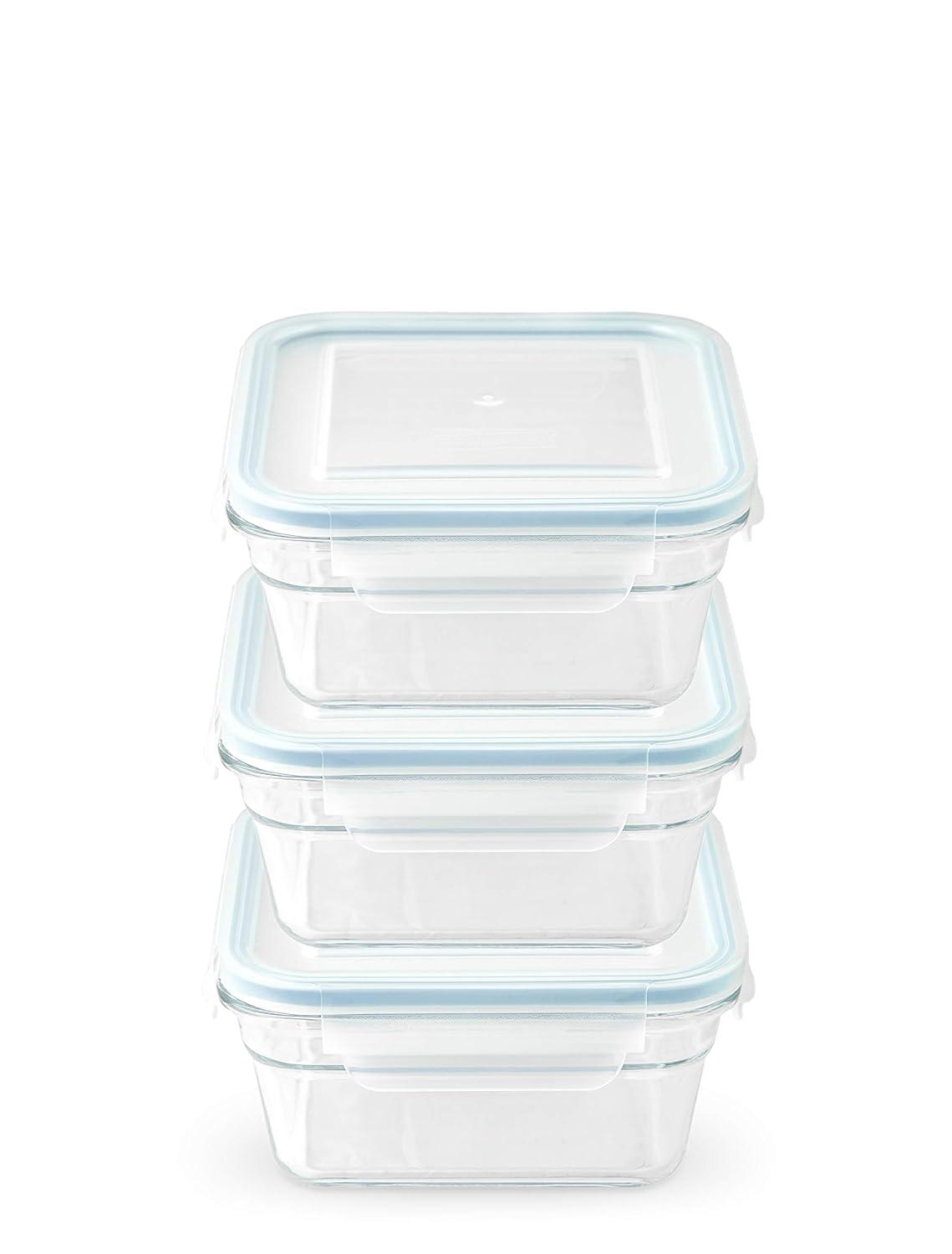 Glasslock Glass Food Storage - Set of 3 Containers and 3 Lids (Set of 3)