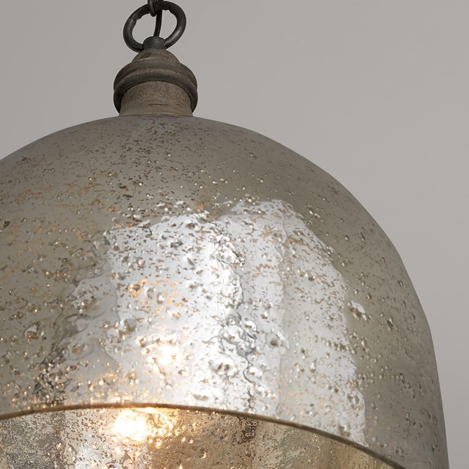 Capital Lighting Inglewood 1 - Light Pendant in  Grey Wash/Dark Pewter