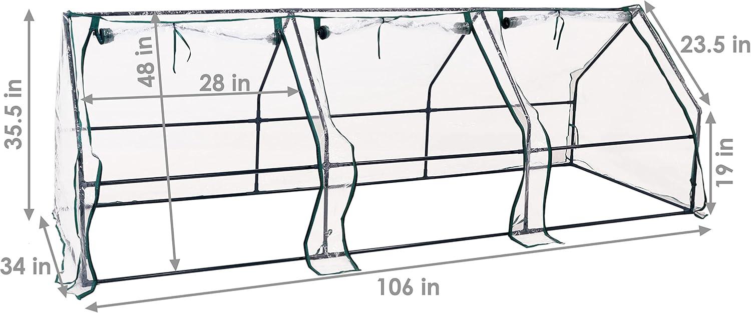 ClearView 36" Portable Mini Greenhouse with UV Protective PVC Cover