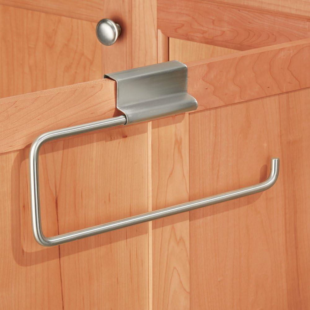 Stainless Steel Over-Cabinet Paper Towel Holder with Foam Backing