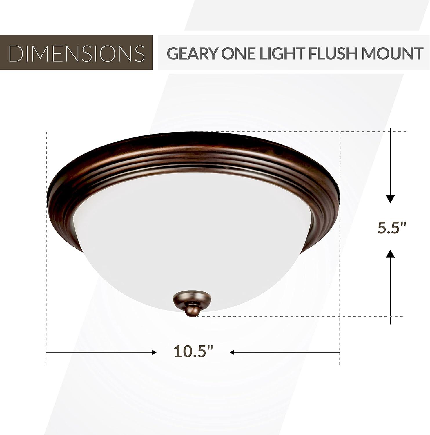 Chrome and Glass LED Ceiling Flush Mount Light