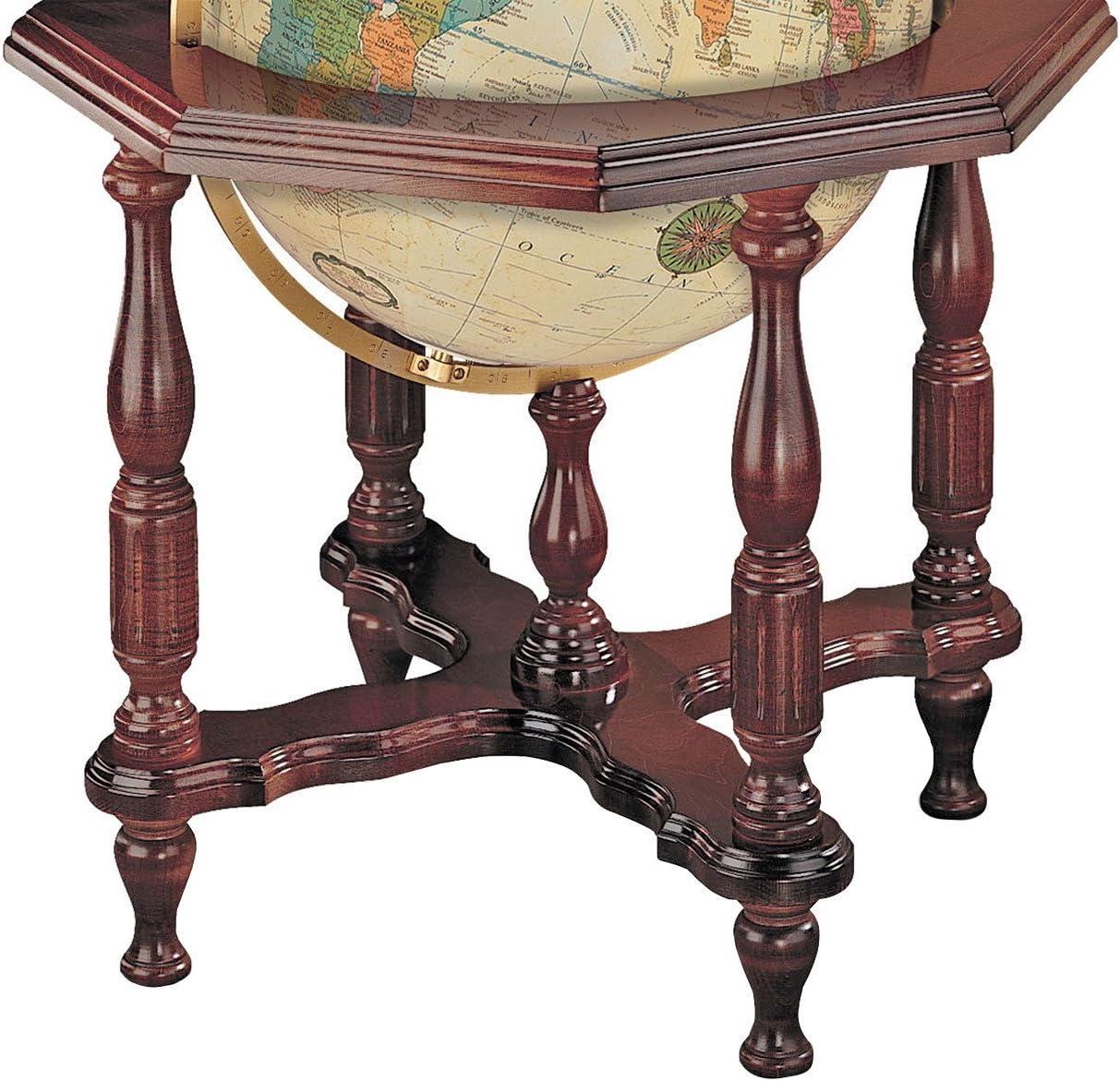 Replogle Statesman Illuminated Floor Globe, Antique 20"