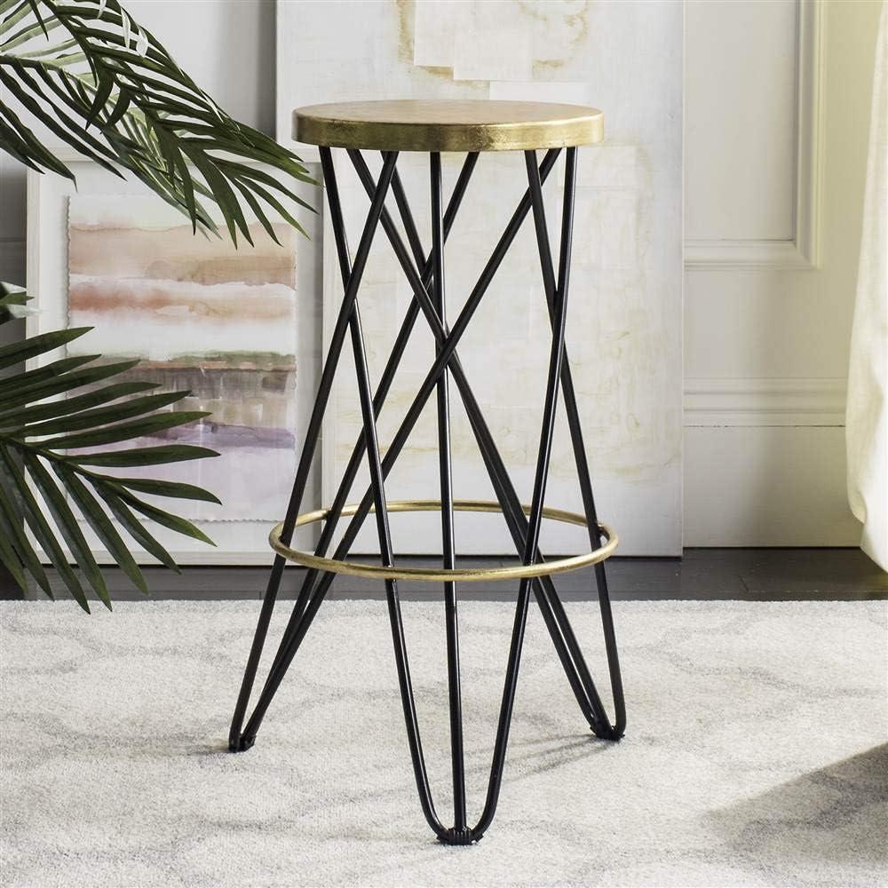 Lorna Gold Leaf Bar Stool  - Safavieh