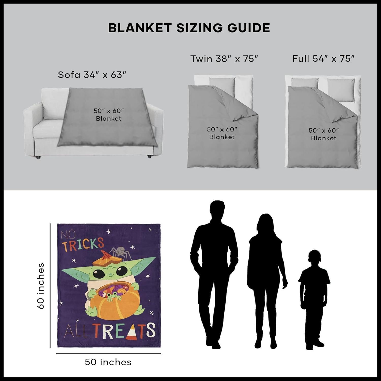 Northwest Star Wars - The Mandalorian Silk Touch Throw Blanket, 50" x 60", All Treats