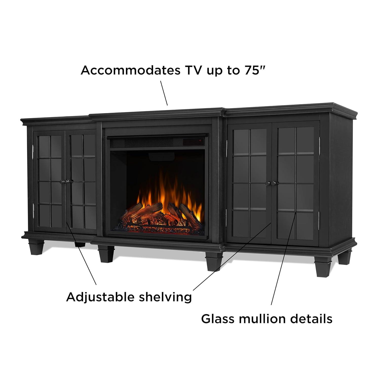 Real Flame Marlowe 70'' TV Stand with Fireplace