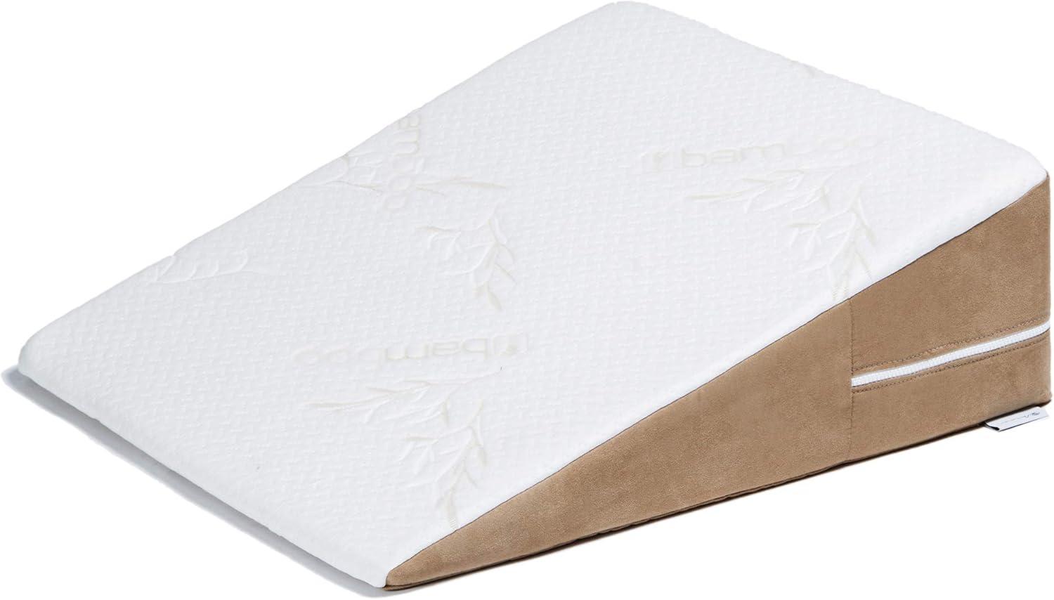 Gel-Infused Memory Foam Wedge Pillow with Tencel Cover