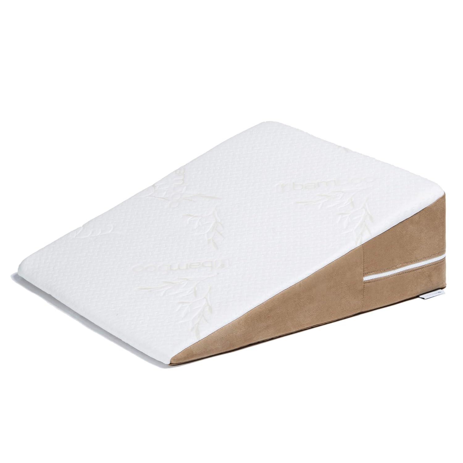 Avana Gel-Infused Memory Foam Back Wedge with Cooling Tencel Cover, 8”