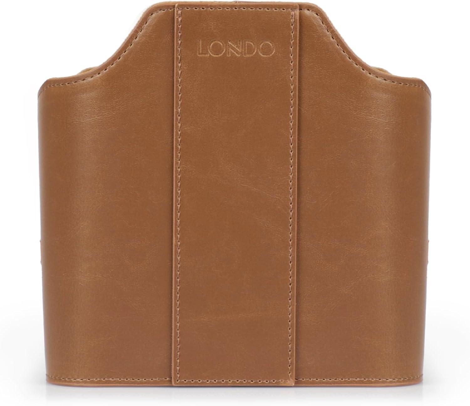 PU Leather Remote Control Holder, Office Supplies Desk Organizer with Tablet Slot, Makeup Brush and Utensils Cube, Large Capacity Desk Caddy With 5 Compartments