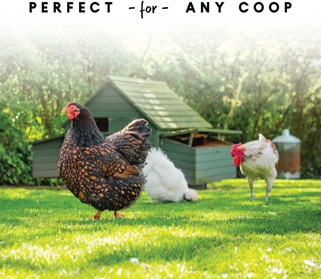 Harris Farms Free Range Hanging Poultry Feeder, Twist Lock Base, 10 lbs