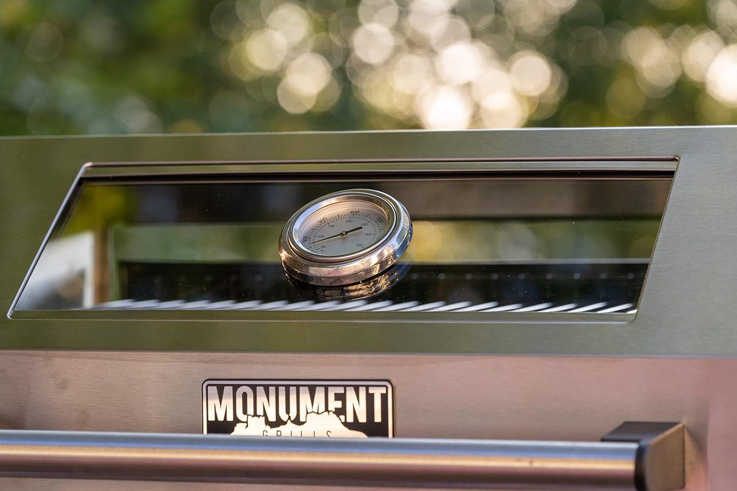 Monument Grills Mesa 400M 4-Burner Liquid Propane 52000 BTU Gas Grill with Side Burner and Cabinet