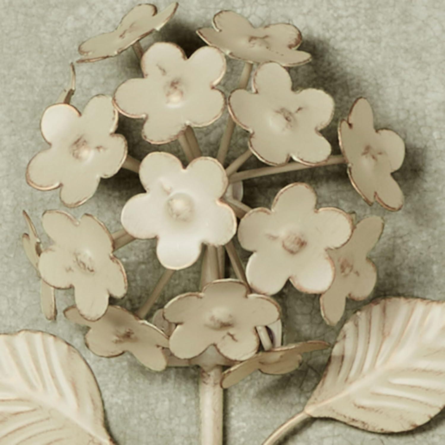 Creamy Gold Floral Metal Wall Mounted Toilet Paper Holder