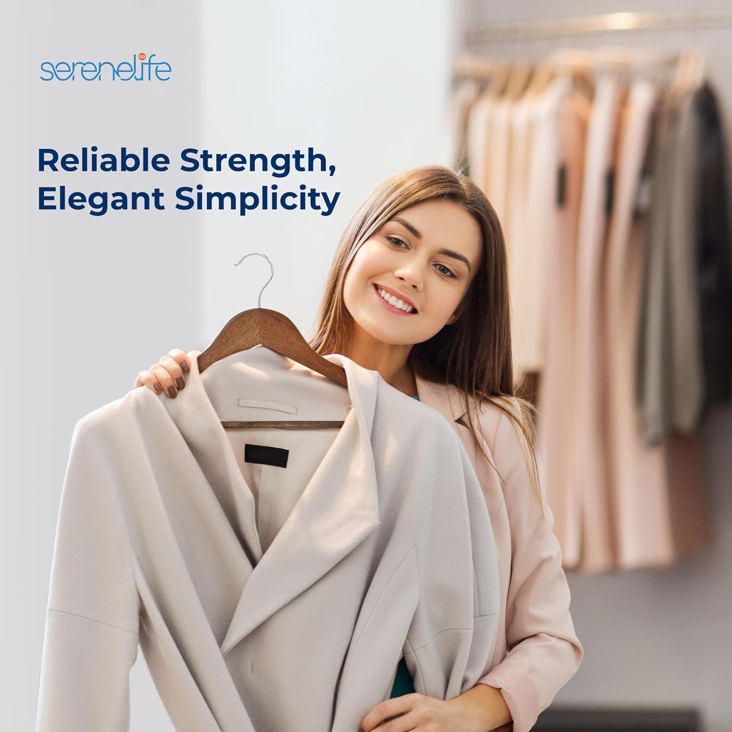SereneLife Non-Slip Standard Hanger