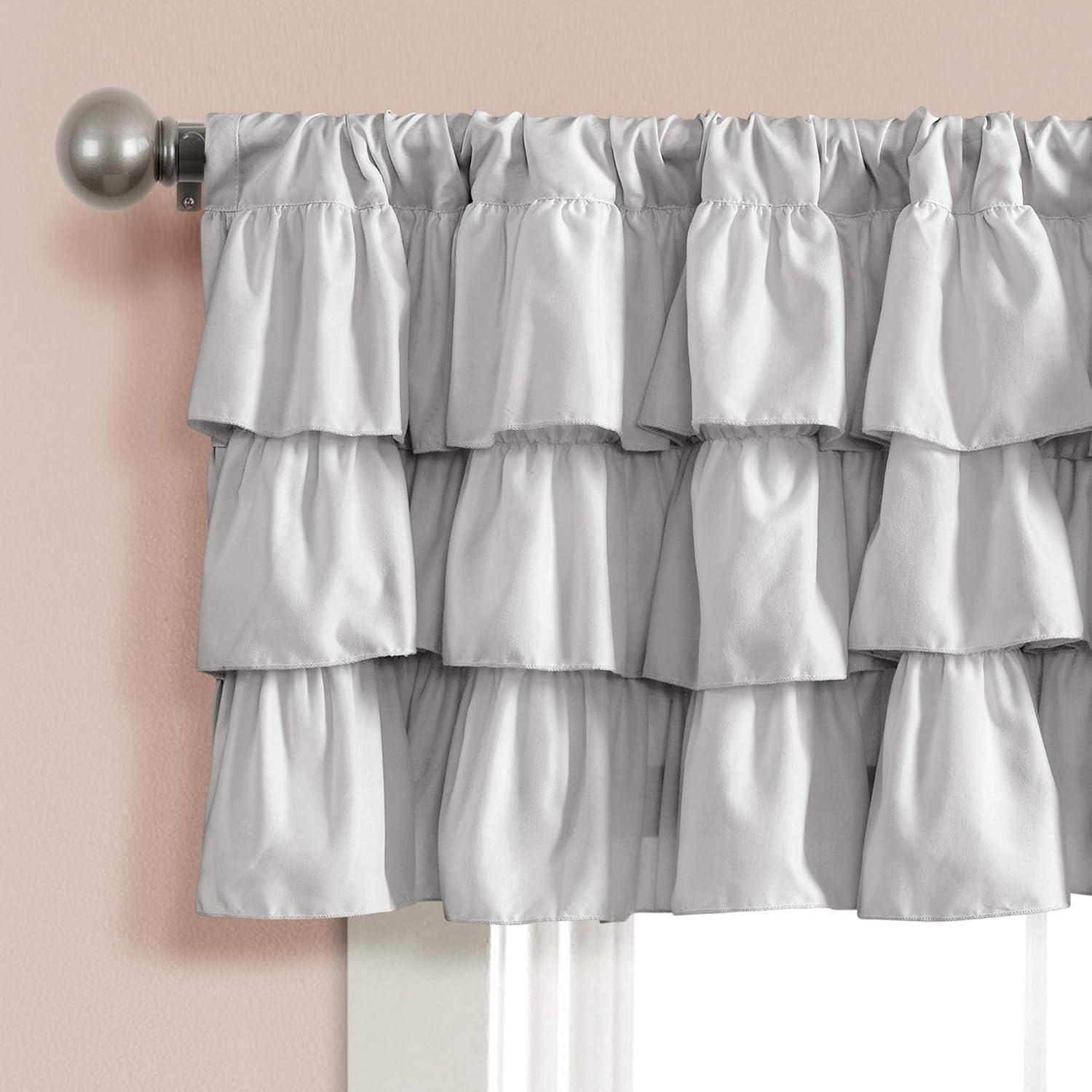Belle Ruffled 84'' W Window Valance