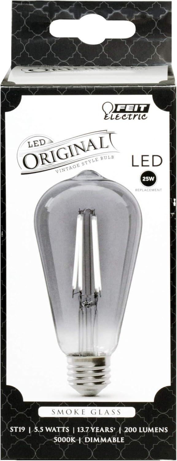 Feit Electric ST19 E26 (Medium) LED Bulb Smoke Daylight 25 Watt Equivalence 1 pk