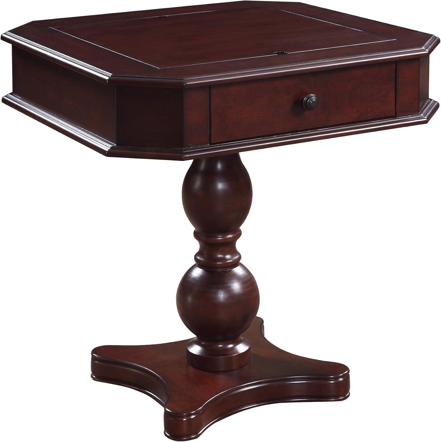 Bluewave Fortress Chess, Checkers & Backgammon Pedestal Game Table & Chairs Set - Mahogany