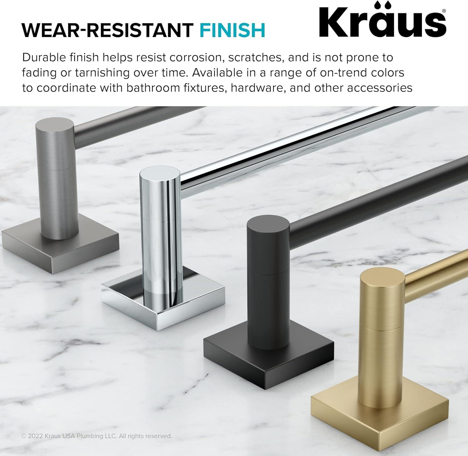 Kraus KEA-17701BG Ventus Wall Mounted Towel Hook