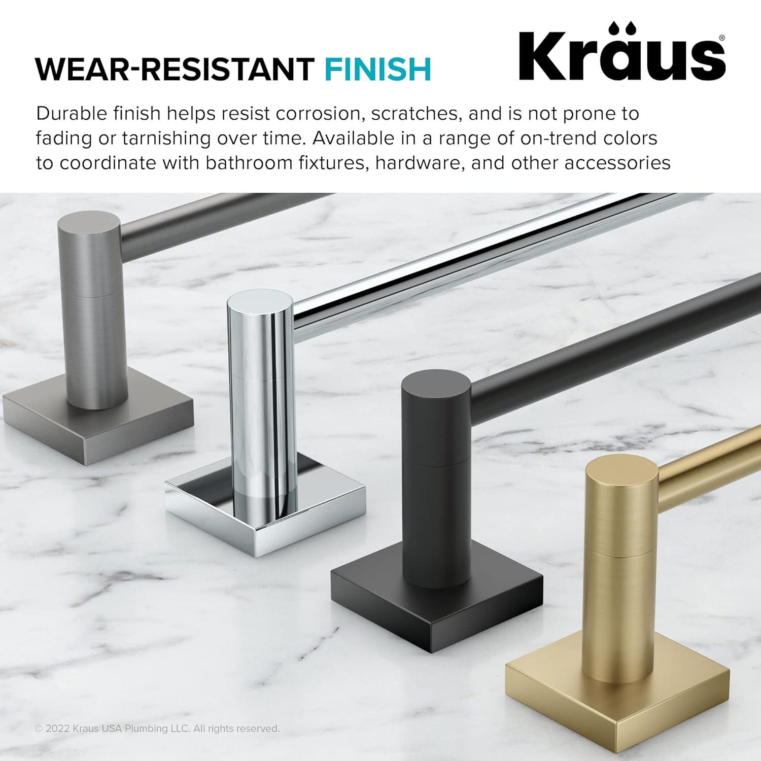Kraus KEA-17701BG Ventus Wall Mounted Towel Hook