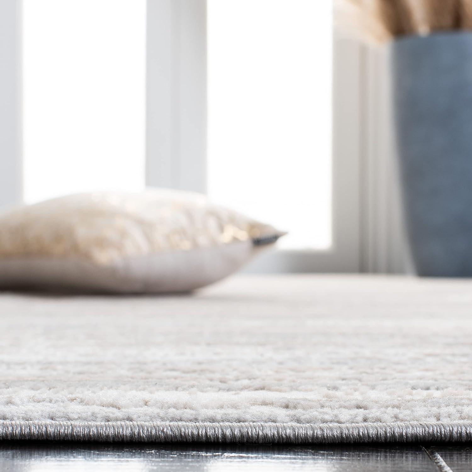 Lagoon LGN518 Power Loomed Area Rug - Grey/Beige - 5'5"x7'7" - Safavieh