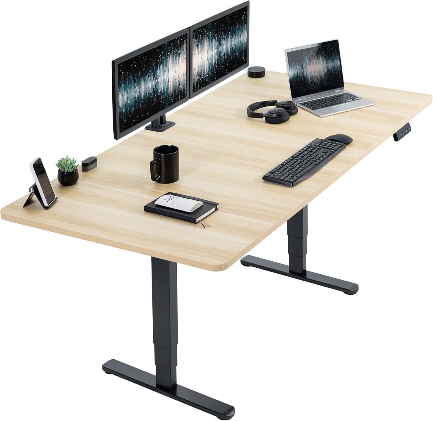 71" x 36" Electric Desk with Memory Controller DESK-KIT-2B7B-36 Series