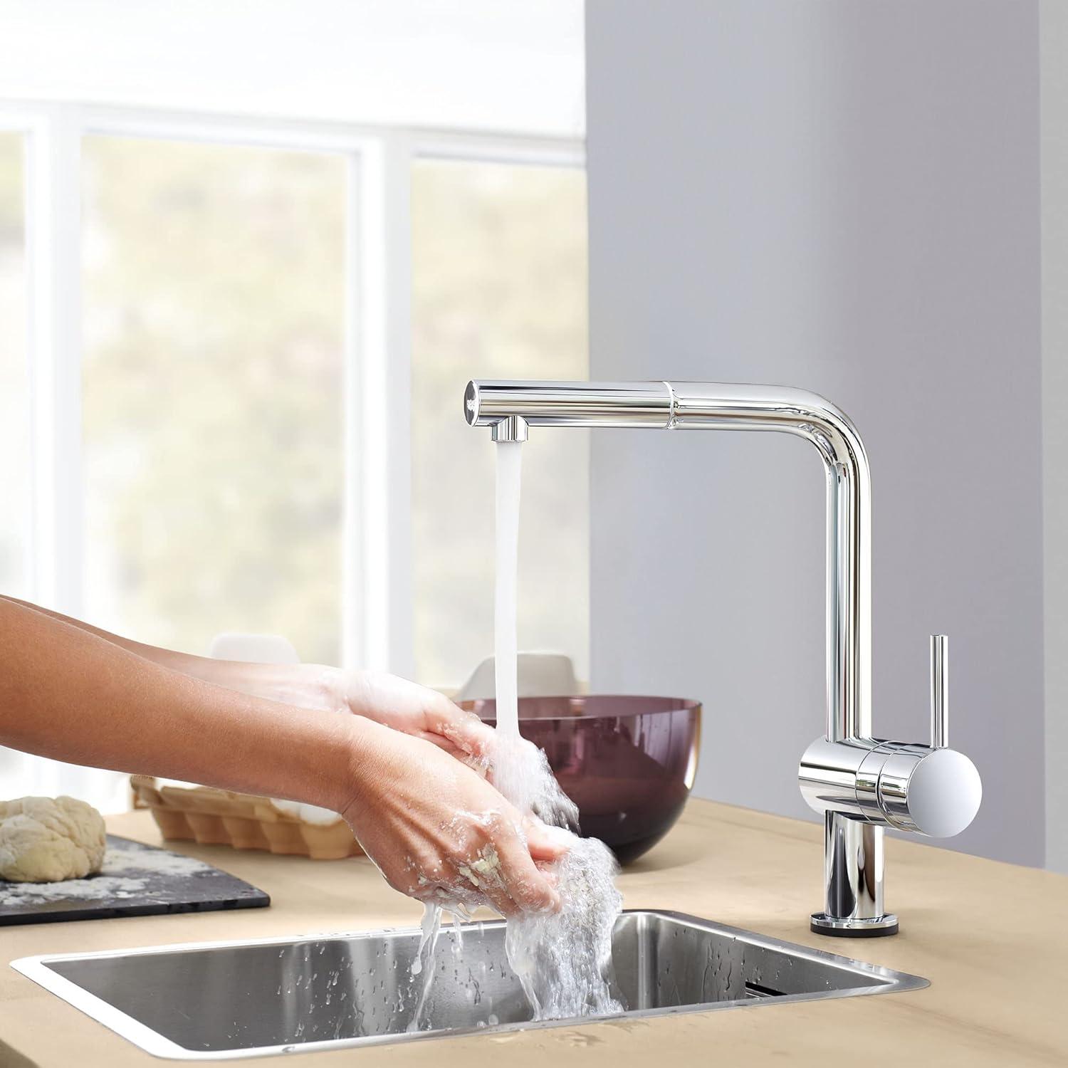 Minta® Pull Out Touch Single Handle Kitchen Faucet