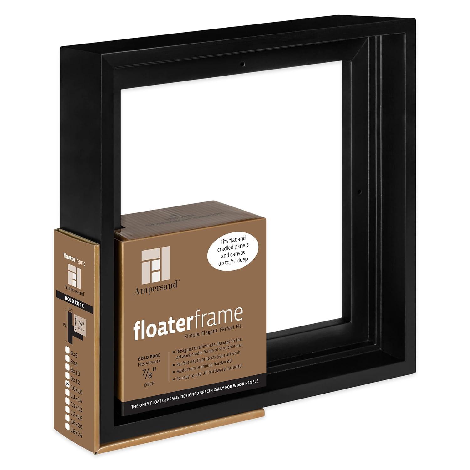 Ampersand Float Frame 7/8In Bold 10X10 Black