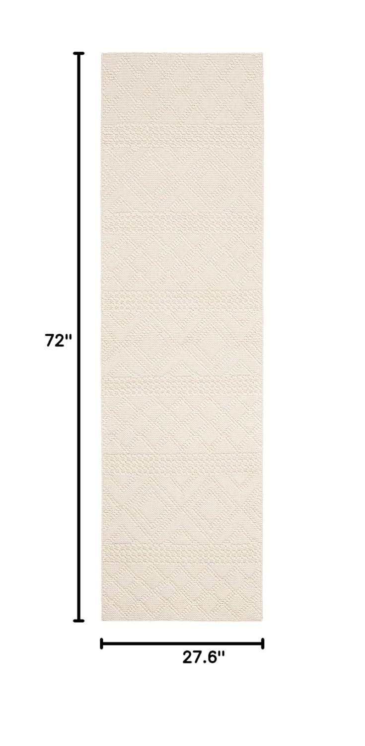Vermont VRM211 Hand Woven Runner Rug - Ivory - 2'3"x6' - Safavieh.