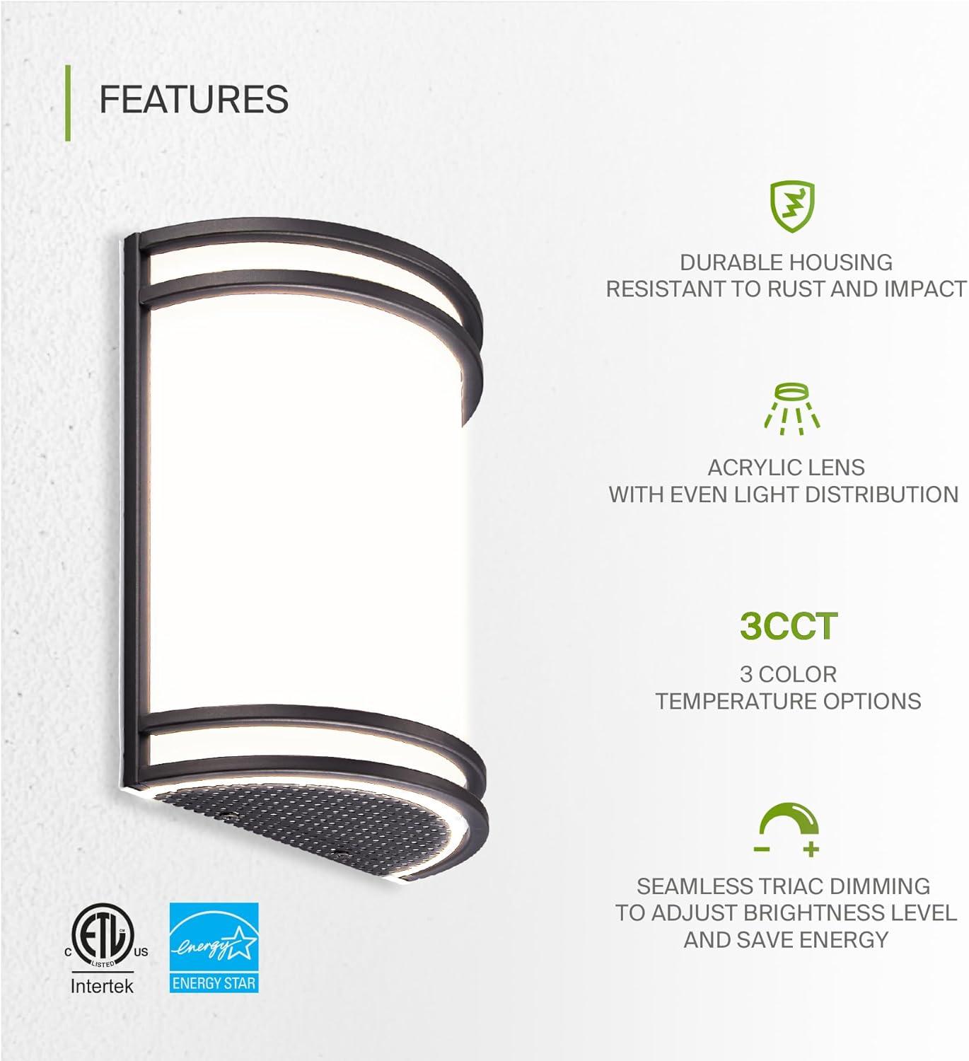 Oil Rubbed Bronze Dimmable Cylinder Wall Sconce