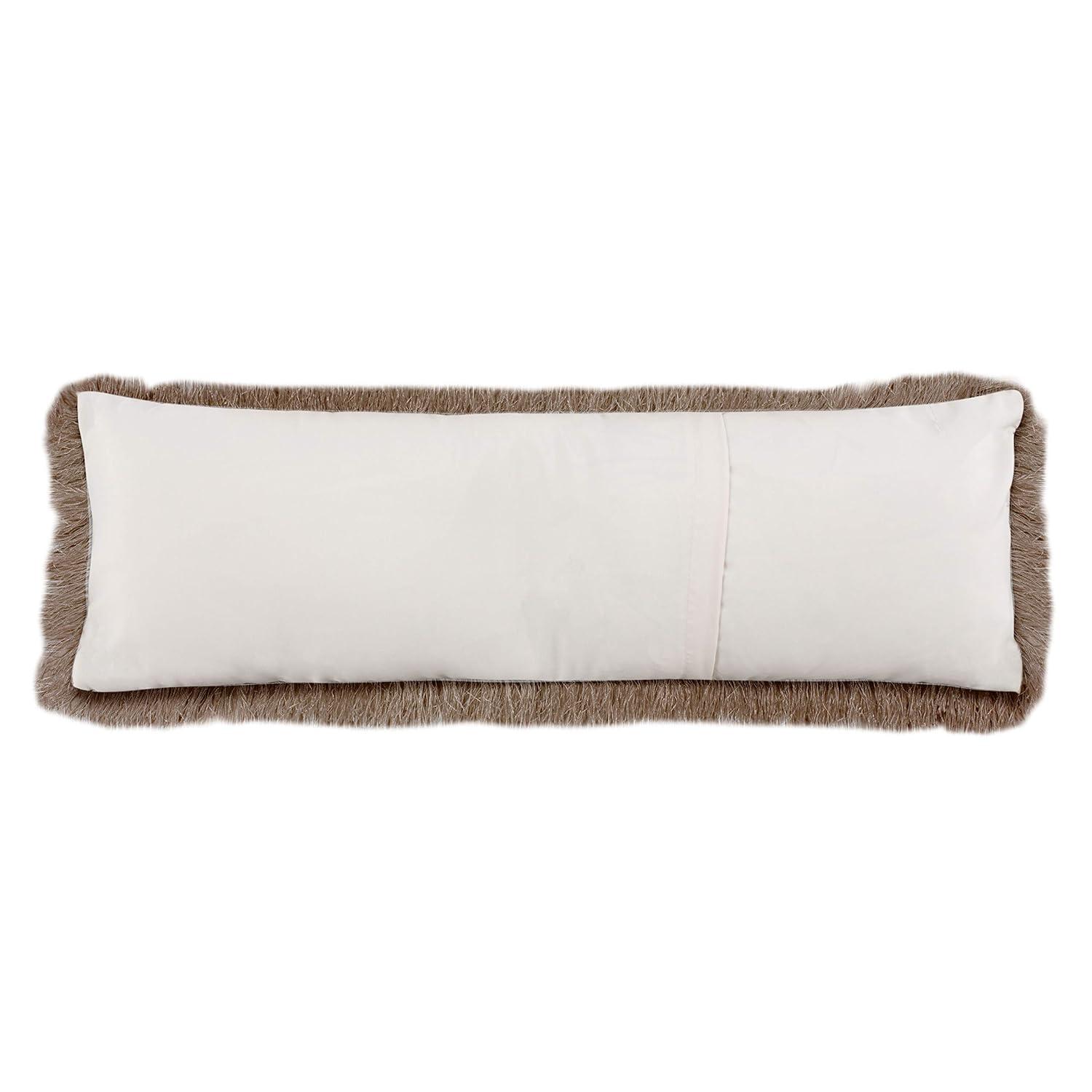 Indoor/Outdoor Shag Pillow - Champagne - 20"X20" - Safavieh