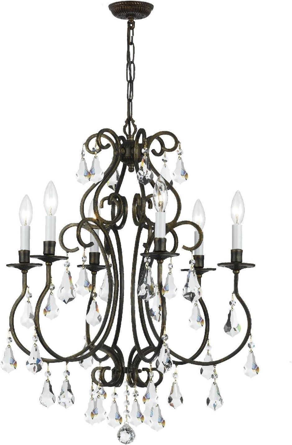 Crystorama Lighting - Chandelier - Ashton - Six Light Chandelier in Traditional
