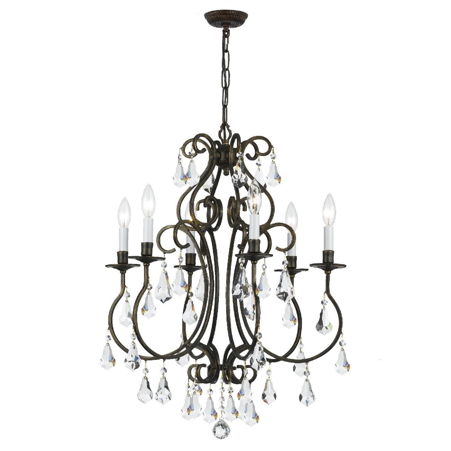 Crystorama Lighting - Chandelier - Ashton - Six Light Chandelier in Traditional