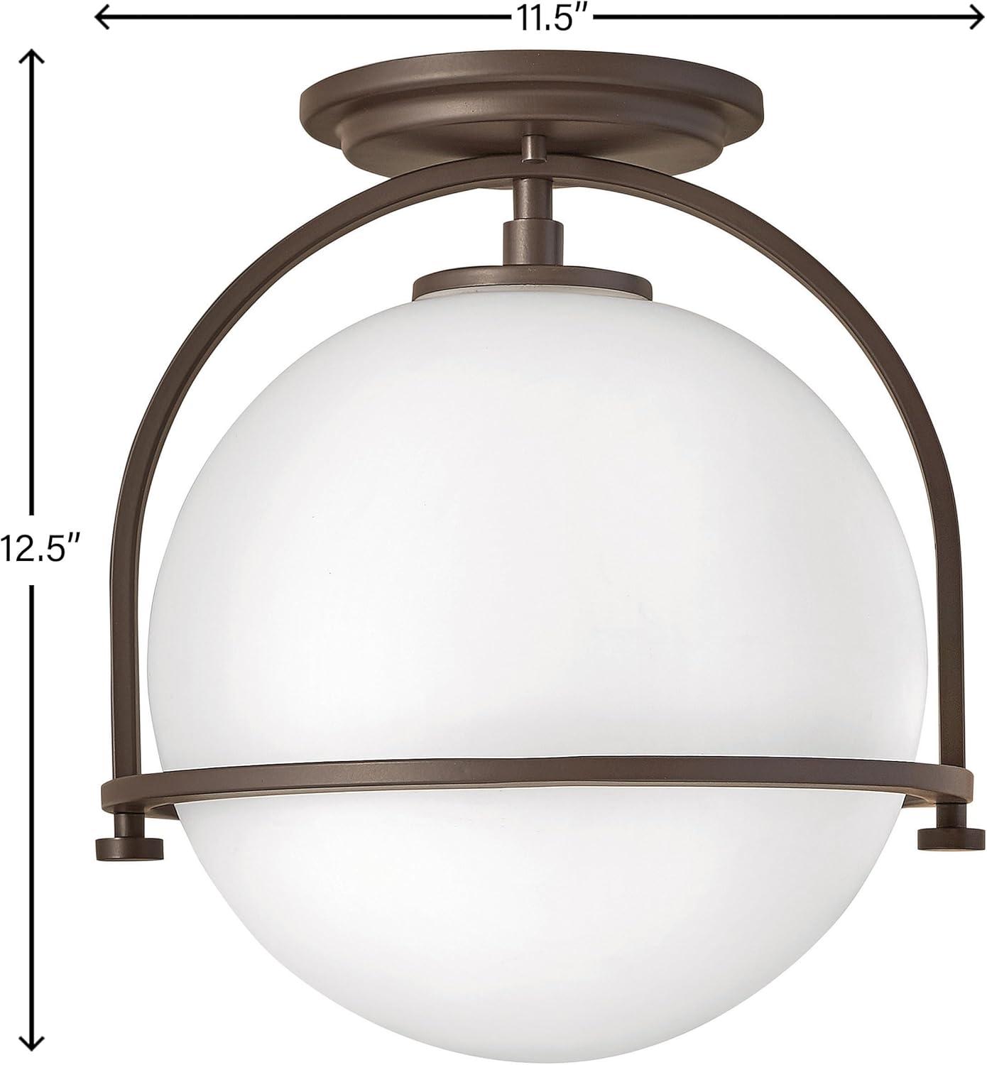McCormick Hand Blown Glass Semi Flush Mount