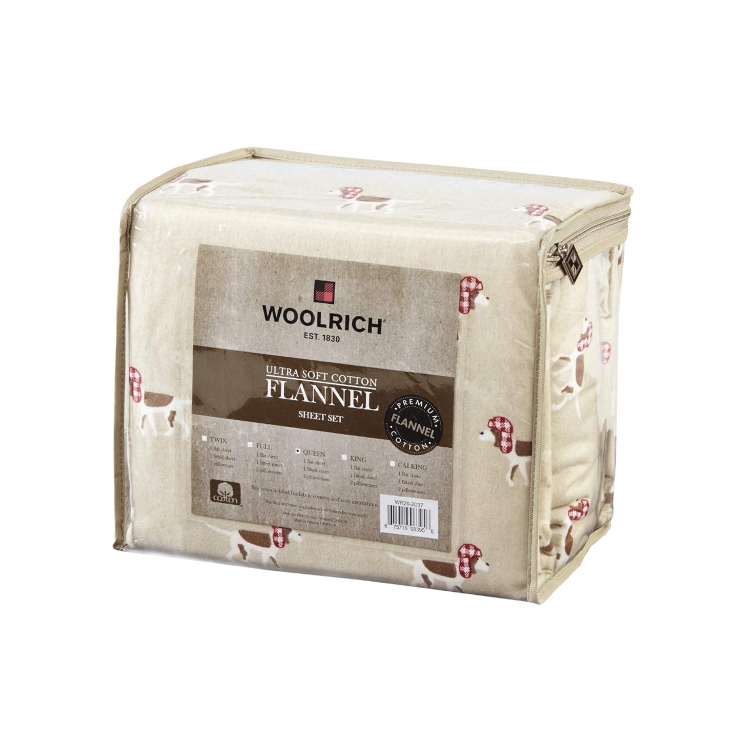 Woolrich 100% Cotton Flannel Sheet Set