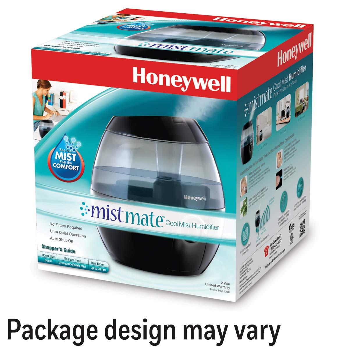 Honeywell Mistmate Ultrasonic Humidifier HUL520B, Black