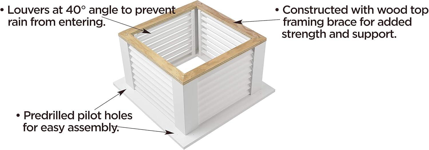 26 in. x 26 in. x 59 in. Coventry Vinyl Cupola with Copper Horse Weathervane