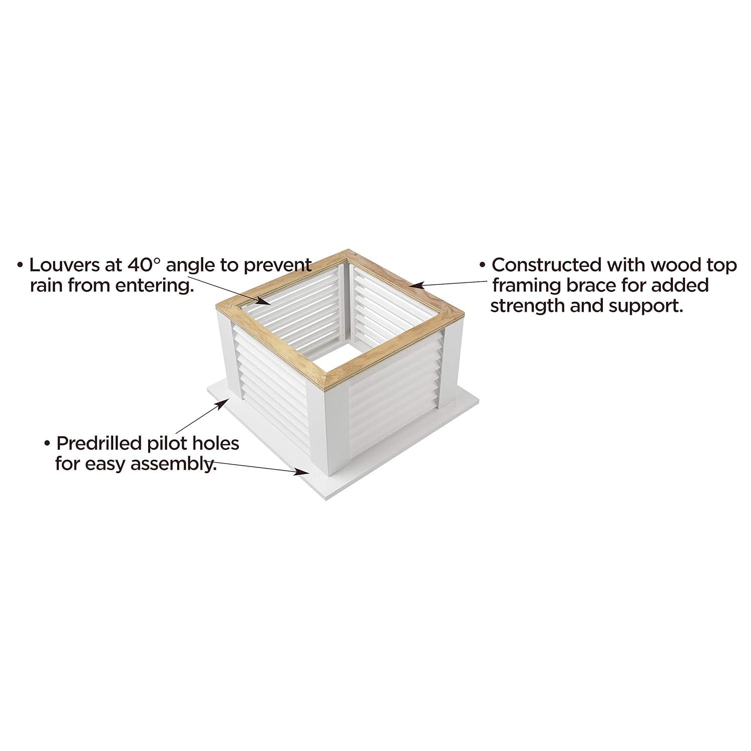 26 in. x 26 in. x 59 in. Coventry Vinyl Cupola with Copper Horse Weathervane