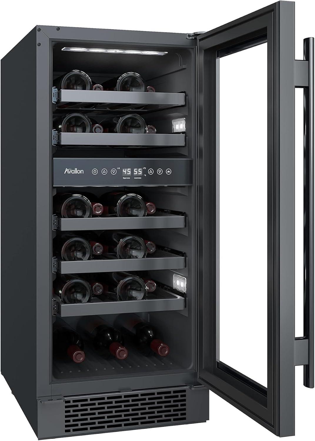 Avallon Avallon Dual Zone 15'' 23 Bottle Wine Refrigerator