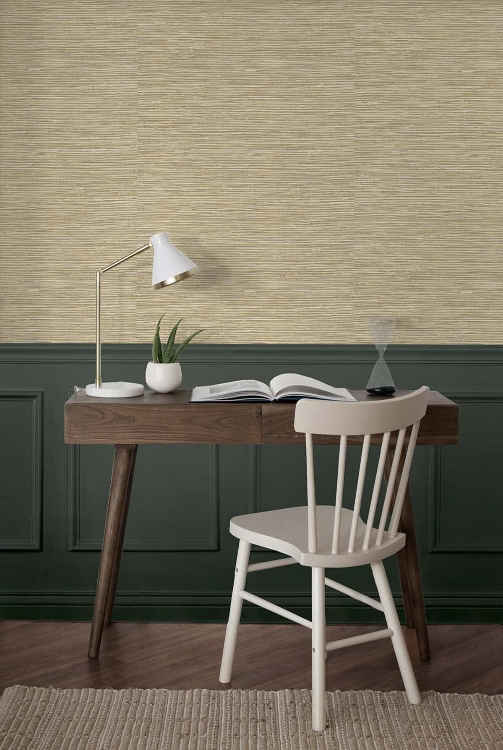 NextWall Cyprus Faux Grasscloth Peel and Stick Wallpaper